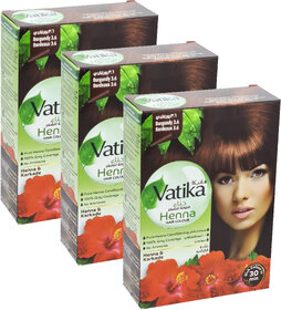 Vatika Henna Burgundy 3.6 Hair Colour - 60g (Pack of 3)