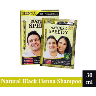 Natural Black Henna Natural Speedy Hair Dye Shampoo - 30ml