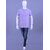 Men's Lavender Enzyme Finish Solid Polo T-Shirt