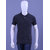 Men's Charcoal Melange Enzyme Finish Solid Polo T-Shirt