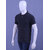 Men's Charcoal Melange Enzyme Finish Solid Polo T-Shirt
