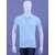 Red Line Mens Light Blue Solid 100% Cotton Polo Collar T-Shirt