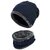 Eastern Club Unisex Blue Woolen Winter Cap (Pack of 2)