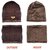 Eastern Club Unisex Brown Woolen Winter Cap (Pack of 2)
