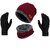 Eastern Club Unisex Red Woolen Winter Cap (Combo of 3)