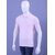 Men's Lt.Pink Enzyme Finish Solid Polo T-Shirt