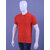 Redline Mens Red Solid 100% Cotton Polo Collar T-Shirt