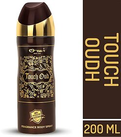 OSSA Touch Oud Unisex Body Spray With Ambery And Oud Notes Long Lasting (200 ml)