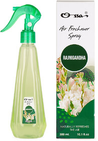OSSA Rajnigandha Air Freshener Long Lasting Home Fragrance For Home, Office, Car Spray (300 ml)