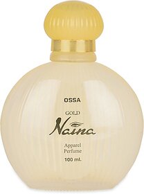 OSSA Gold Naina Eau De Parfum Unisex Perfume With Musky And Ambery Notes  Long Lasting EDP 100ml
