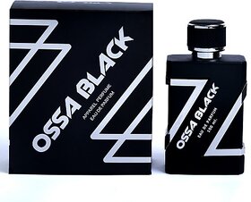 OSSA Black Eau De Parfum Mens Perfume With Ambery And Citrusy Notes  Long Lasting EDP 100ml
