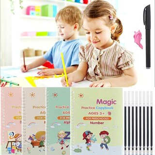 Buy The Eminent Ltd Magic Book For Kids (4 Books 1 Pen 1 Hand Grip 10 ...