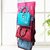 Unicrafts Purse Handbag Organizer 6 Pocket Foldable Large Clear Anti Dust Hanging Handbag Storage Organizer with Hook Purse Hanger Storage Holder for Wardrobe Closet Organizer Pack of 1 Pc Pink Handbag Organizer ()