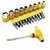 (Set of 21) UnV Screwdriver Socket Tool Kit Multipurpose Precision Repair Set (Yellow)