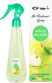 OSSA Apple Delight Air Freshener Long Lasting Home Fragrance For Home And Office Spray (300 ml)
