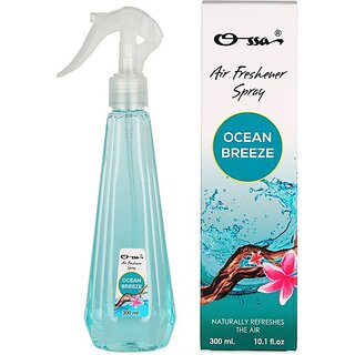 OSSA Ocean Breeze Air Freshener Long Lasting Home Fragrance For Home And Office Spray (300 ml)