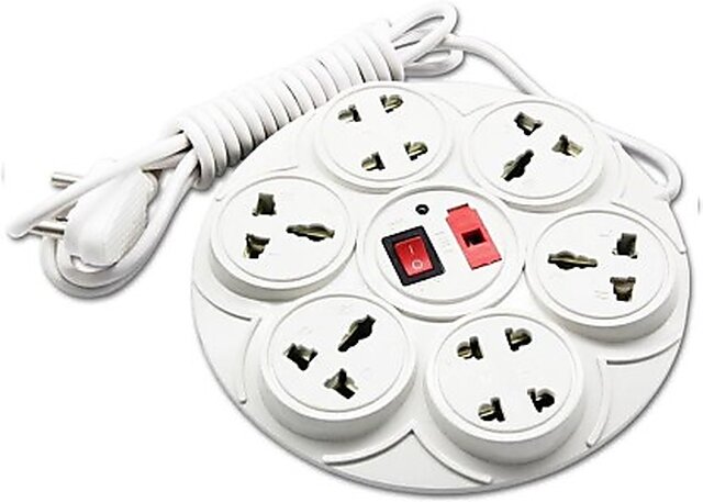Buy DIGWAY 8 Socket Round Extension Board(Cord Length 2.0 Meter) 8 ...