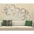 Grahak Trend Rings and Dots (Pack of 30) Silver 3D Acrylic wall Sticker.