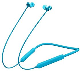 Itel Ieb54 Bluetooth In Ear Earphones With Ai Enc, 35 Hours Playback, 10Mm Bass Boost Drivers, Fast Charging(10Mins Charge4Hours Playback), Magnetic Earbuds, Ipx5 And Dual Pairing (Neon Blue).