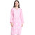 Numak Women Chikan Embroidery Straight Kurta (Pink, White)