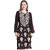 Numak Women Chikan Embroidery Straight Kurta (Brown, White)