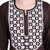 Numak Women Chikan Embroidery Straight Kurta (Brown, White)