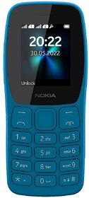 Second Hand (Refurbished) Nokia 110 Dual SIM (Cyan, Dual Sim, 1.7 inch Display) - Superb Condition, Like New