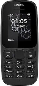 Second Hand (Refurbished) Nokia 105, Black DS (2017) - Superb Condition, Like New