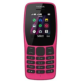 Second Hand (Refurbished) Nokia 110 Dual SIM (Pink, Dual Sim, 1.7 inch Display) - Superb Condition, Like New