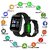 Unv Id-116 Bluetooth Smart Fitness Band Watch With Active Heart Rate Activity Tracker Waterproof Body, Blood Pressure