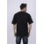 JAGTEREHO Men's Oversized Cotton T-Shirt with Half Sleeves in Fiery Black || Need More Space