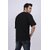 JAGTEREHO Men's Oversized Cotton T-Shirt with Half Sleeves in Fiery Black || Need More Space