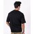 JAGTEREHO Black Oversized Cotton Crew Neck Half Sleeve T-Shirt for Men And Boys