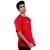 JAGTEREHO Men's Oversized Round Neck Half Sleeve Cotton T-Shirt Red
