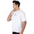 JAGTEREHO Men's Oversized Round Neck Half Sleeve Cotton T-Shirt White