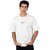JAGTEREHO Men's Oversized Round Neck Half Sleeve Cotton T-Shirt White
