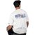 JAGTEREHO Men's Oversized Round Neck Half Sleeve Cotton T-Shirt White