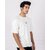 JAGTEREHO Men's Oversized Round Neck Half Sleeve Cotton T-Shirt White