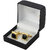 Lucky Jewellery Unique Black Color Golden Plated Formal Wedding Shirt, Suit, Blazer Cufflinks Pair Set for Men