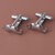 Lucky Jewellery Unique Silver Color Silver Plated Formal Wedding Shirt, Suit, Blazer Cufflinks Pair Set for Men