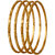 Lucky Jewellery 18K Gold Plated Designer Gold color Traditional Ethinic Bangles set For Women