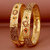 Lucky Jewellery 18K Gold Plated Designer Multi color Traditional Ethinic Bangles set For Women