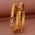 Lucky Jewellery 18K Gold Plated Designer Gold color Traditional Ethinic Bangles set For Women