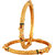 Lucky Jewellery 18K Gold Plated Designer Gold color Traditional Ethinic Bangles set For Women