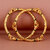 Lucky Jewellery 18K Gold Plated Designer Gold color Traditional Ethinic Bangles set For Women