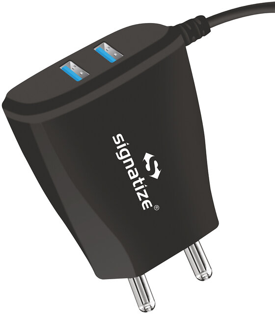 Buy SIGNATIZE Dual USB Port 2.5A Wall Charger, USB Wall Charger Fast ...