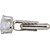Lucky Jewellery Unique White Color Silver Plated Formal Wedding Shirt, Suit, Blazer Cufflinks Pair Set for Men
