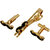 Lucky Jewellery Gold Plated  Black Color Formal Wedding Shirt Suit Blazer Cufflink With Matching Tie Pin For Men