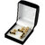 Lucky Jewellery Gold Plated Black Color Formal Wedding Shirt Suit Blazer Cufflink With Matching Tie Pin For Men