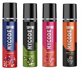(Pack Of 4) Mycode Celebration Fragrance Kissmecrazygirlsweet16Sexy Boy
